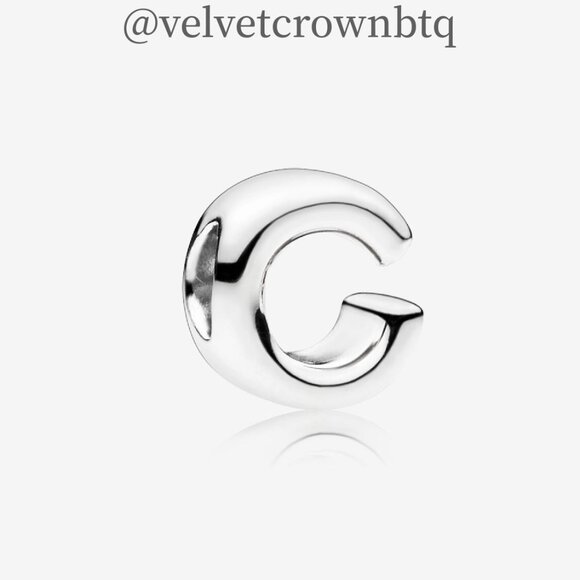 Pandora Letter C Alphabet Charm - Picture 2 of 6